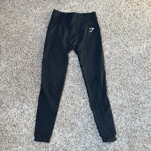 Women’s gymshark vital seamless legging. Sz Small. Black. Never worn.